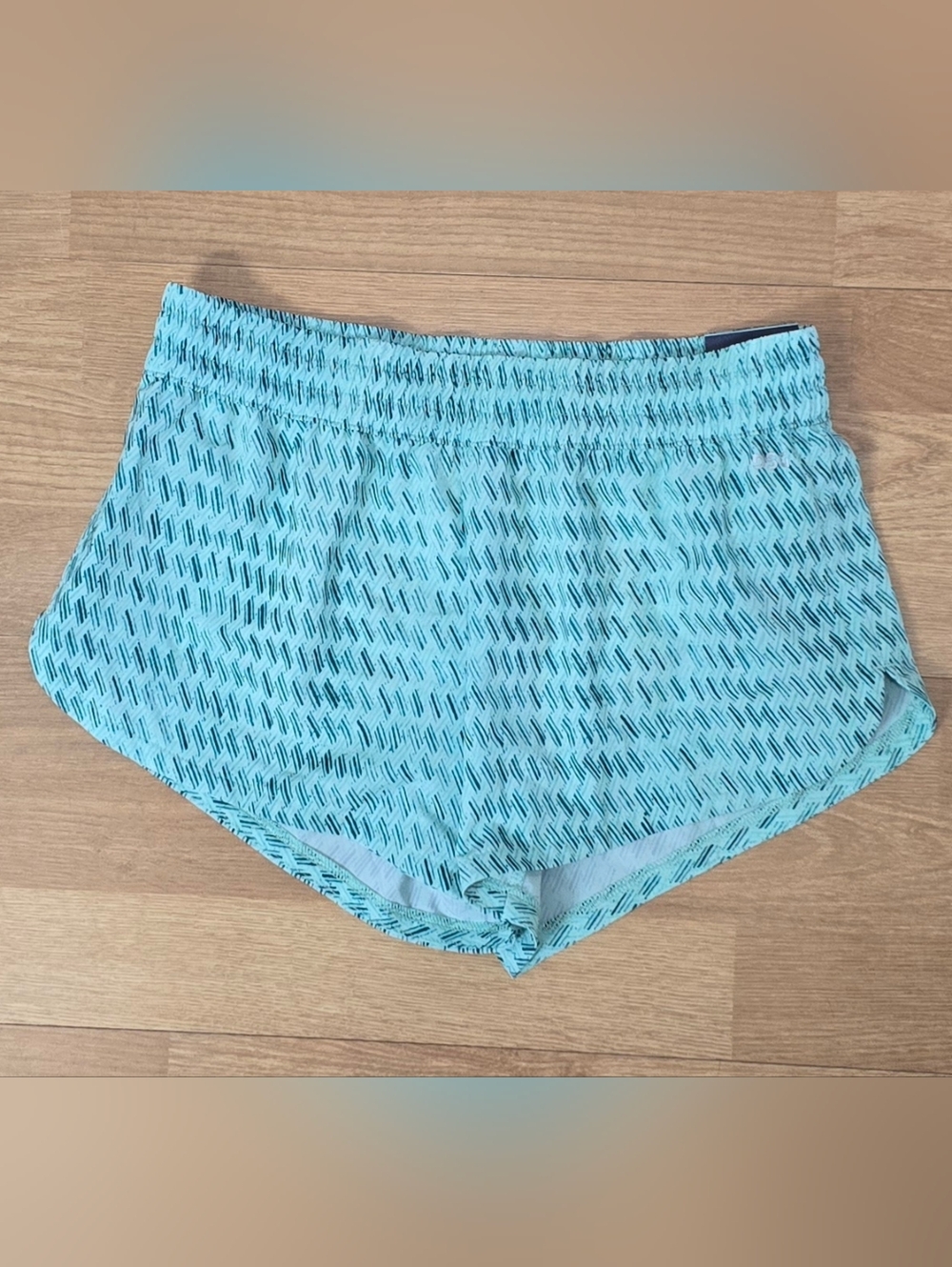 DSG Teal Pattern Mid Rise Stridr Run Shorts